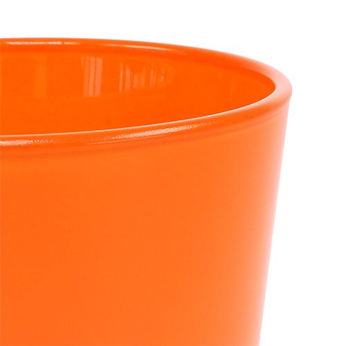 Artikel Glasübertopf Orange Ø10cm H8,5cm