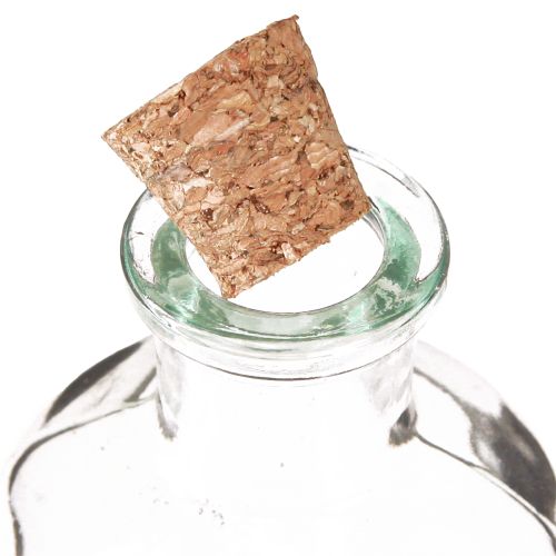 Artikel Glasvase Flaschen Deko Vase mit Korken H10,5cm 8 Stück Vintage-Design