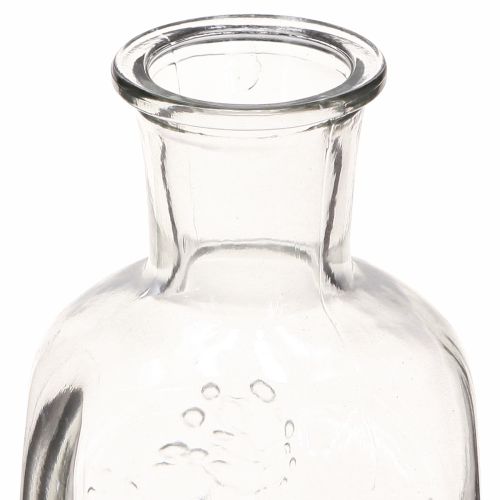Artikel Glasvase Flaschenvase mit Motiv Dekovase Klar 19cm 2er Set