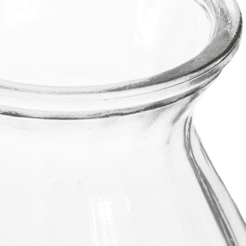 Artikel Glasvase bauchig Vase mit Rillen Klar Ø11cm H14cm 2St - Dekoration Hochzeitsdeko Tischdeko