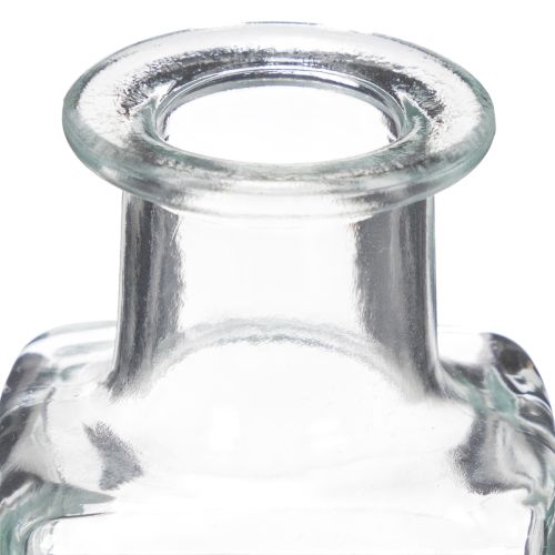 Artikel Mini Glasvase 11 cm Hoch, Transparent, Set mit 6 Vasen – Perfekt für Tischdeko und moderne Blumengestaltung