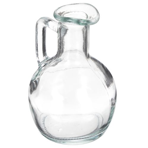 Set Mini Glaskaraffe mit Henkel 12cm – Transparente Tischdeko und Vase (6er-Set)