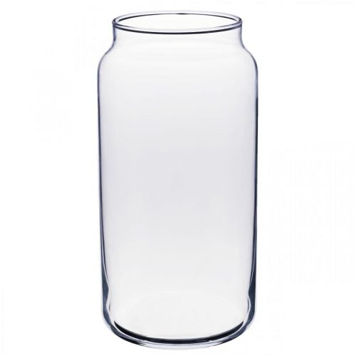 Blumenvase Glas Klar Glasvase Tischdeko Ø8cm H20cm Blumenvase Glas Klar Glasvase Tischdeko Ø8cm H20cm