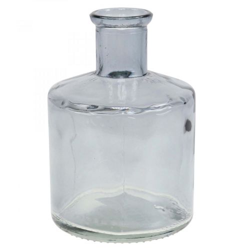 Floristik21 Glasvase Apothekerflaschen Deko Glas Dekovase Getönt Ø7cm 6St