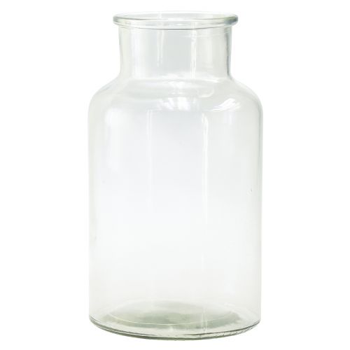 Floristik21 Glasvase Deko Flasche Apotheker Glas Retro Ø14cm H25cm