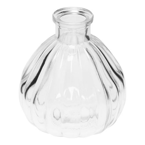 Glasvasen Mini Vasen Glas Bauchig Klar 8,5x9,5cm 6 St