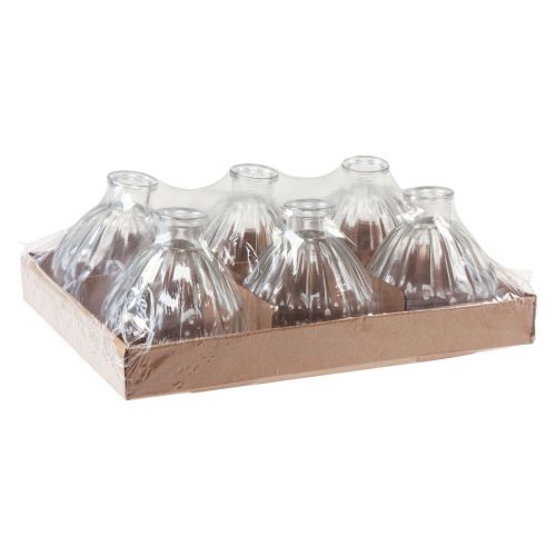 Artikel Glasvasen Mini Vasen Glas Bauchig Klar 8,5x9,5cm 6 St