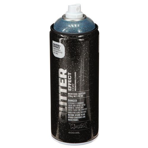 Floristik21 Glitter Spray Montana Effect Sprühlack Blau Cosmos 400ml