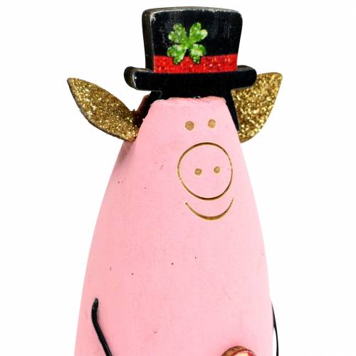 Floristik21 Glücksschwein Glücksbringer Silvester-Deko 9,5cm 4St