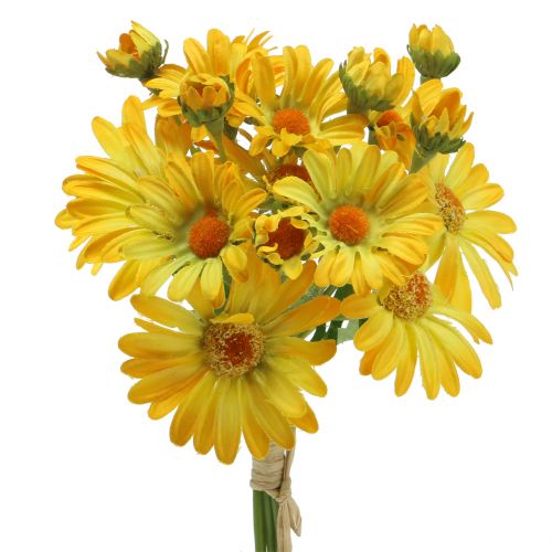 Floristik21 Gänseblümchen im Strauß Gelb 33cm 6St