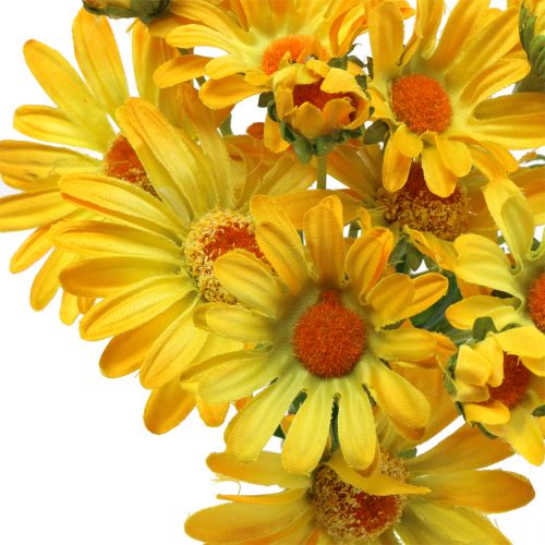 Floristik21 Gänseblümchen im Strauß Gelb 33cm 6St