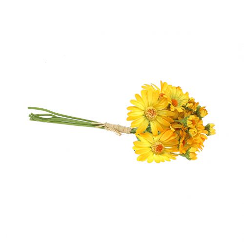 Floristik21 Gänseblümchen im Strauß Gelb 33cm 6St