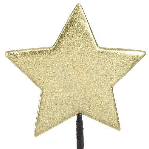 Goldene Sterne Deko Blumenstecker Ø7cm 2. Wahl 24 St
