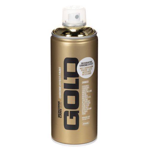 Farbspray Gold Chrom Effekt 400ml für Innenanwendungen