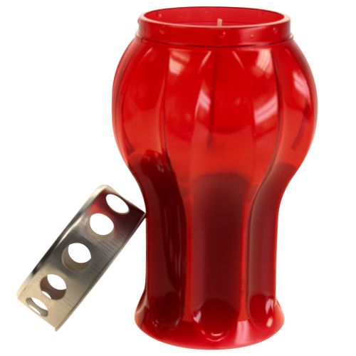 Artikel Grabkerzen Rot Trauerlichter Gedenklichter Ø10cm H18cm 4 St