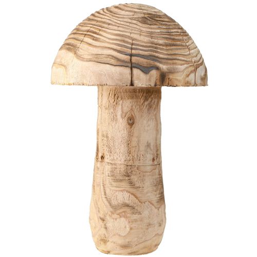 Artikel Großer Holzpilz Dekoration Pilz Paulownia Ø21cm H33cm Natürlicher Charme