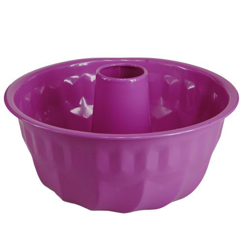 Floristik21 Gugelhupfform Metall Deko Lila Ø23cm H12cm - Kreative Akzente setzen