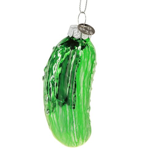 Floristik21 Gurke als Christbaumschmuck Glas Weihnachtsgurke 8cm 3St