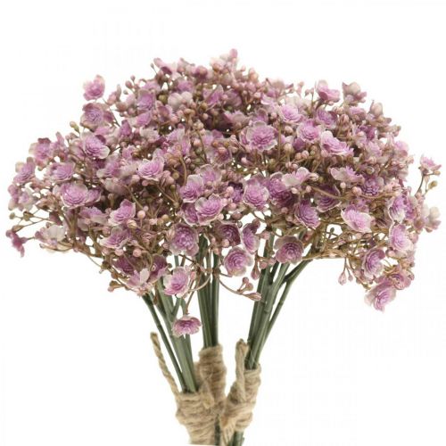 Floristik21.de Schleierkraut künstlich Violett Herbstdeko 29,5cm 18St-00202