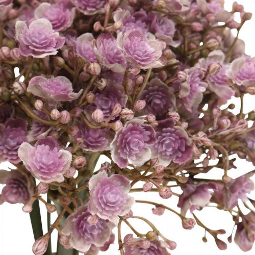 Floristik21 Schleierkraut künstlich Violett Herbstdeko 29,5cm 18St