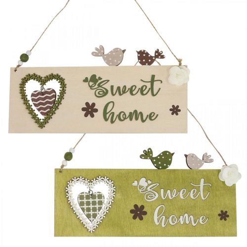 Floristik21 Hängedeko Fenster Wandschmuck Türschmuck Schriftzug 25cm 2St