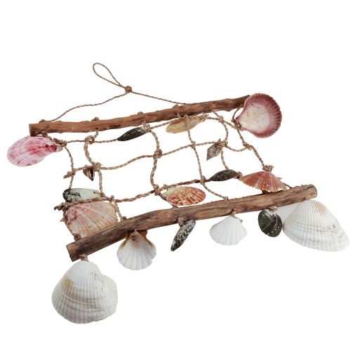 Artikel Hängedeko Maritim Fischernetz Deko Muscheln 50x32cm