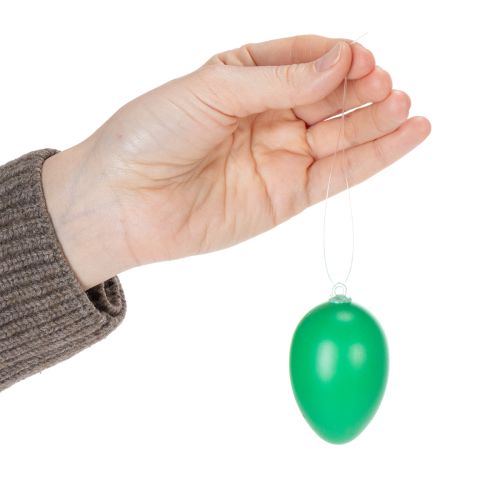 Artikel Ostereier Anhänger Bunt 6cm, Set mit 24 Kunststoff-Eiern, Frühlingsdeko Innen & Außen