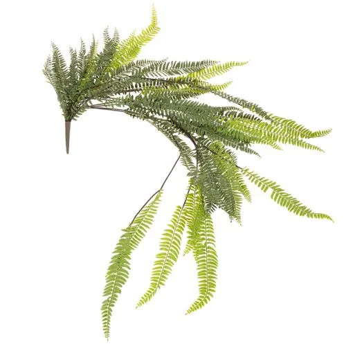 Künstlicher Farnzweig aus Kunststoff Grün 118 cm für Innen- und geschützte Außenbereiche