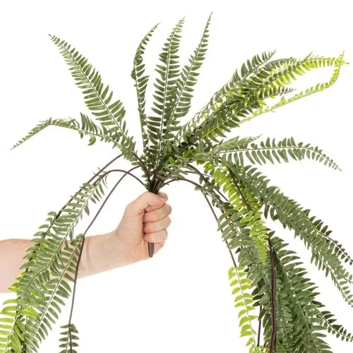 Künstlicher Farnzweig aus Kunststoff Grün 118 cm für Innen- und geschützte Außenbereiche | Floristik21.de