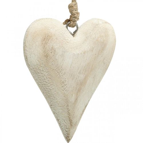 Herz aus Holz, Dekoherz zum Hängen, Herz Deko H13cm 4St