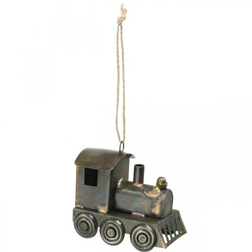 Floristik21 Christbaumschmuck Lokomotive Weihnachten Metall H7,5cm