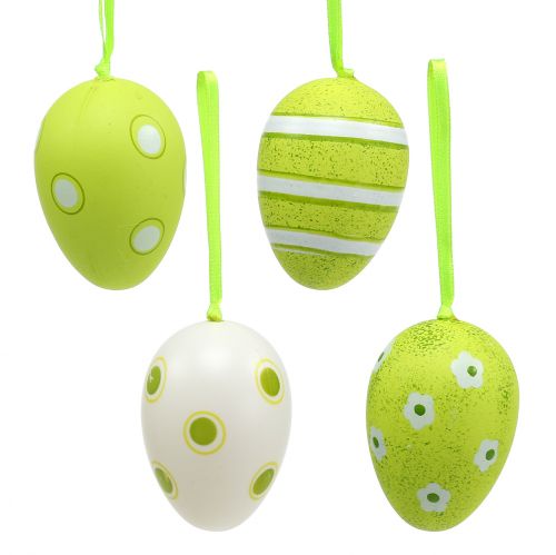Hänger Plastikeier Grün 6cm 12St Hänger Plastikeier Grün 6cm 12St