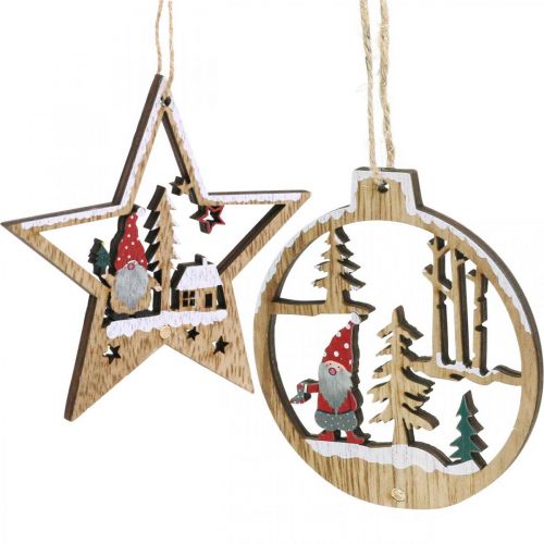 Artikel Weihnachtsanhänger Christbaumschmuck Wichtel 8/10cm 12St