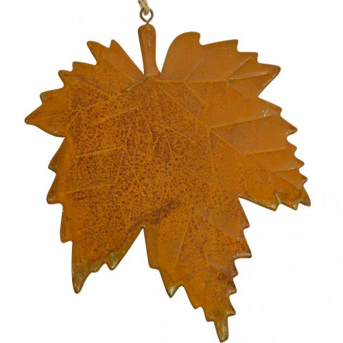 Floristik21 Herbst Deko Blätter Metall Rost-Optik Ahornblatt 6 St