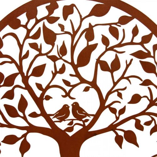 Artikel Fensterdeko Frühling, Metall Wanddeko Baum Ø25cm Braun 2 St