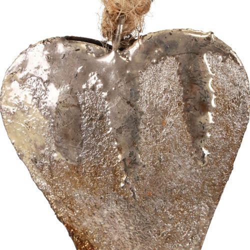 Hängedeko Metallherzen Deko Herzen Silbern 11cm 3St