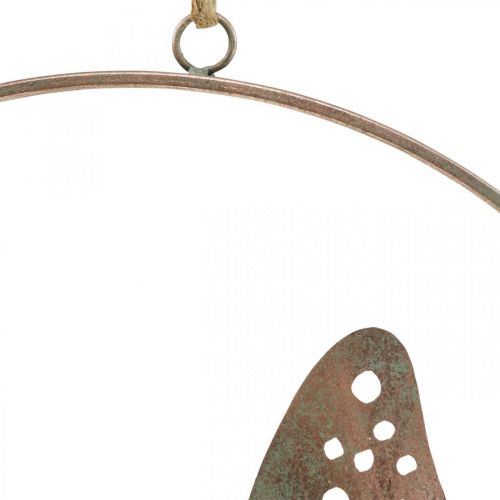 Artikel Wanddeko Schmetterling Deko Metall Dekoring Rosé Ø38cm