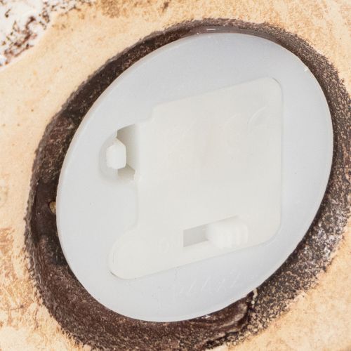 Artikel LED-Keramikhäuser im rustikalen Stil für stimmungsvolle Tischdekoration, 15 cm, 2er-Set