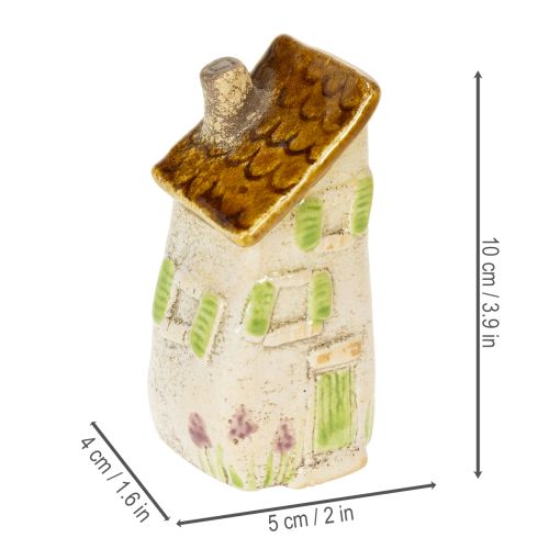 Artikel Mini-Keramikhäuser Set 3-teilig für rustikale Dekoration und Pflanzenarrangements