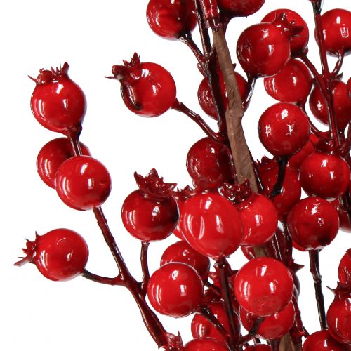 Artikel Hagebutten Deko Kunstzweige Rot 3er Set 62cm Herbstdeko