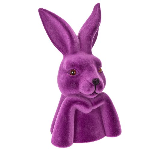 Hase Denkend Beflockt Hasenbüste Ostern 16,5×13×27cm einkaufen | Floristik21.de