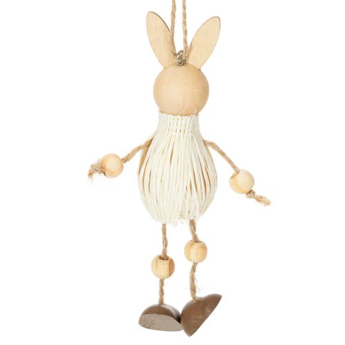 Artikel Osterhase Holz Hängedeko 12cm 4er-Set für natürliche Osterdekoration