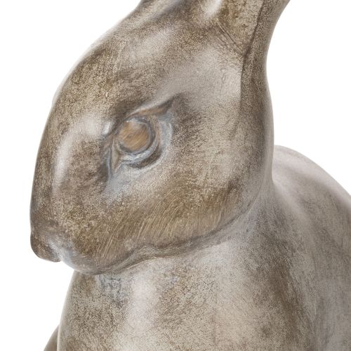 Artikel Deko Hase 52 cm aus Polystone in Braun-Gold für stilvolle Osterdekoration