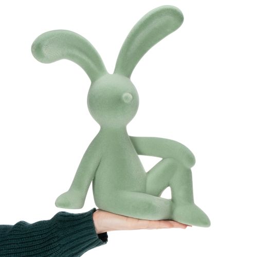 Artikel Deko Hase 38cm Salbeigrün - Frühlingshafte Figur für stilvolle Dekoration
