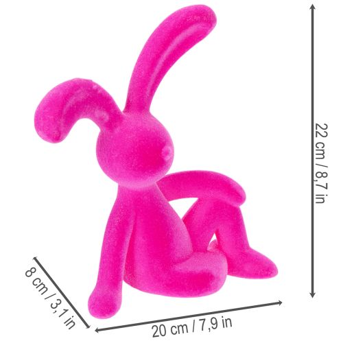 Artikel Dekorationsfigur Kunststoff Hase sitzend 22cm Innenbereich