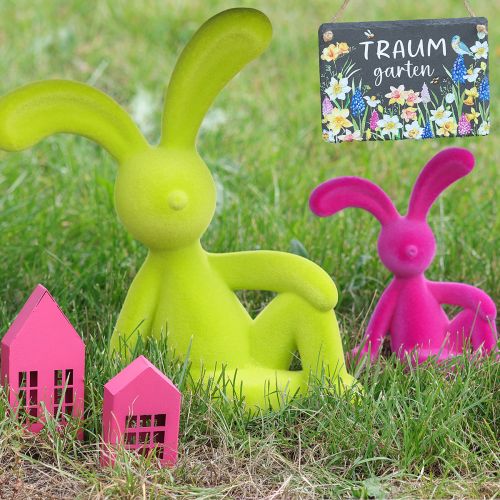 Artikel Dekorationsfigur Kunststoff Hase sitzend 22cm Innenbereich