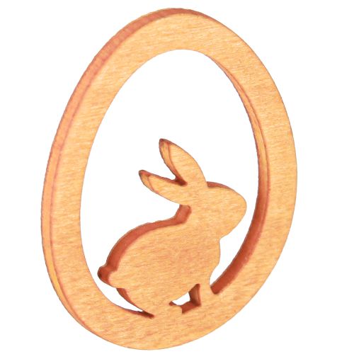 Artikel Hase im Ei Osterdeko aus Holz, ideal für DIY-Bastelideen und Tischdeko, Set 72 St