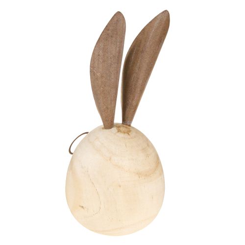Artikel Dekorativer Holz-Osterhase mit Metall-Brille und witzigen Details im 2er-Set, 19 cm hoch