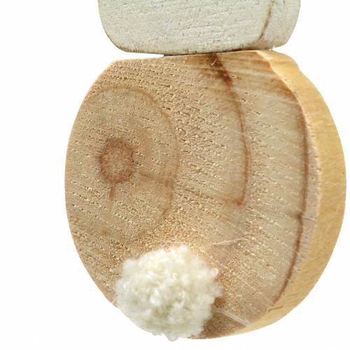 Artikel Osterhase zum Hängen Creme, Natur Holz Sortiert H10,5cm 8St