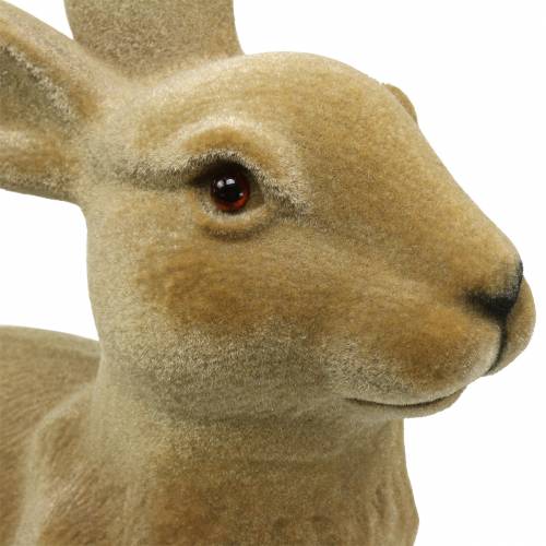 Osterdeko Hase beflockt Braun H50cm